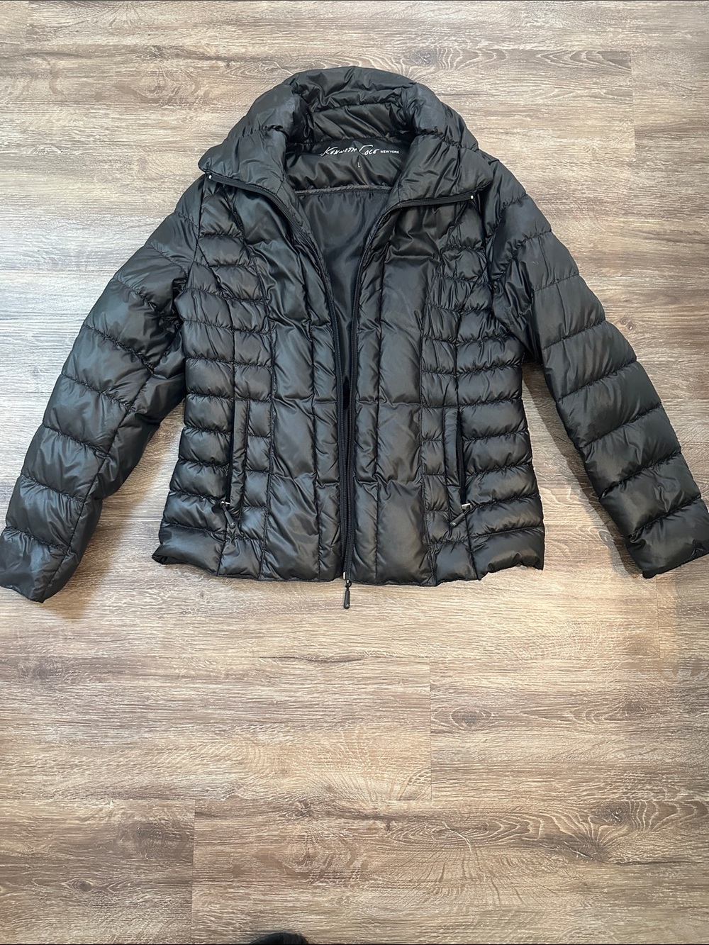 Kenneth Cole New York Black Quilted Packable Puffer Jacket